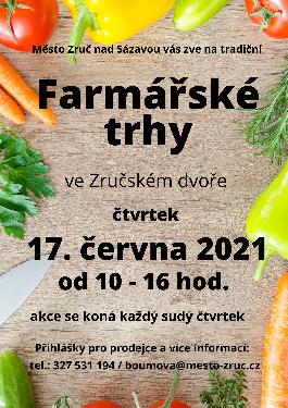 Farmsk trhy ve Zrui nad Szavou 17.6.2021